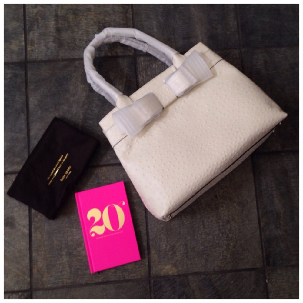 Kate Spade Charm City Ostrich Bag NWT